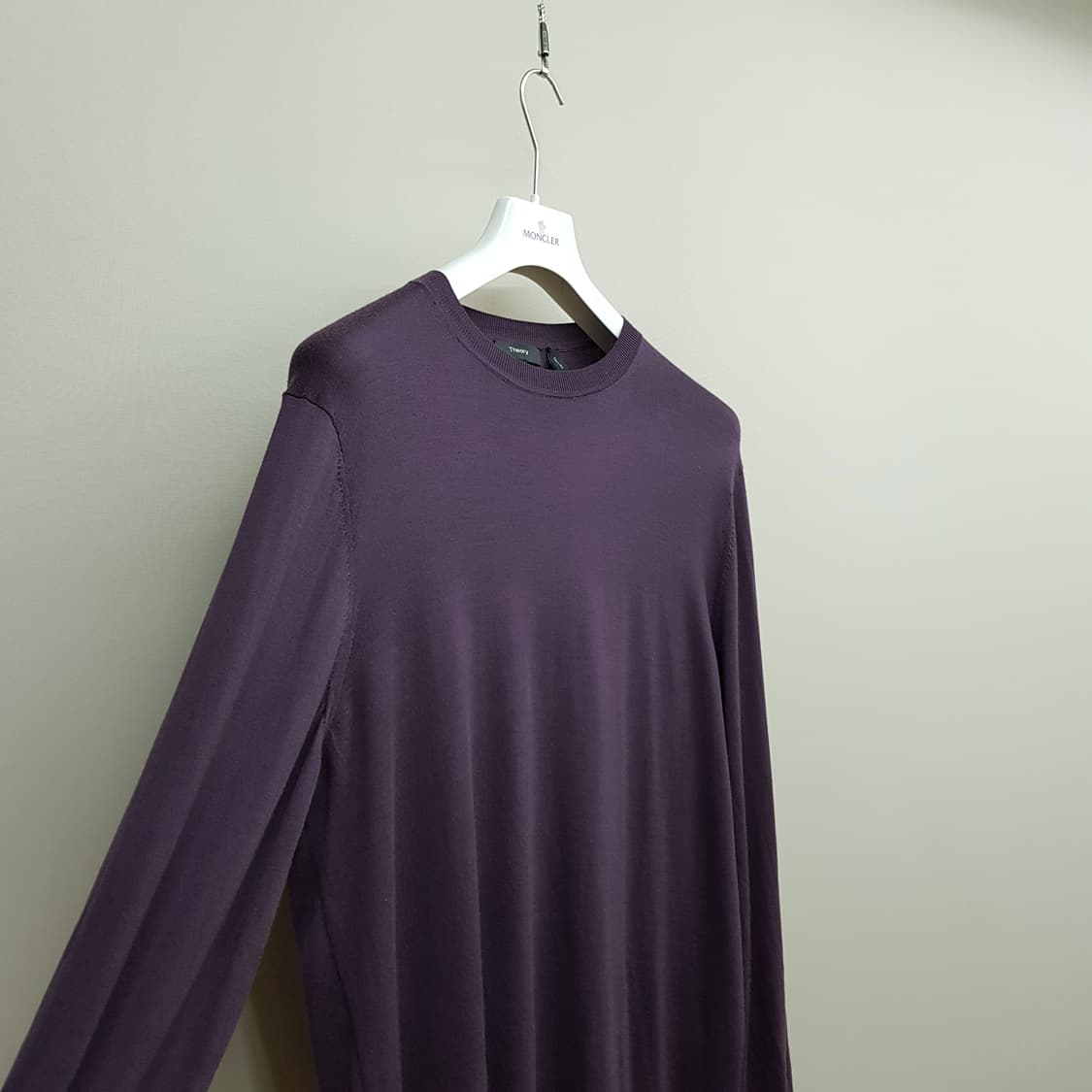 띠어리 Theory 퍼플 울 크루넥 니트 XL사이즈 상품이미지2