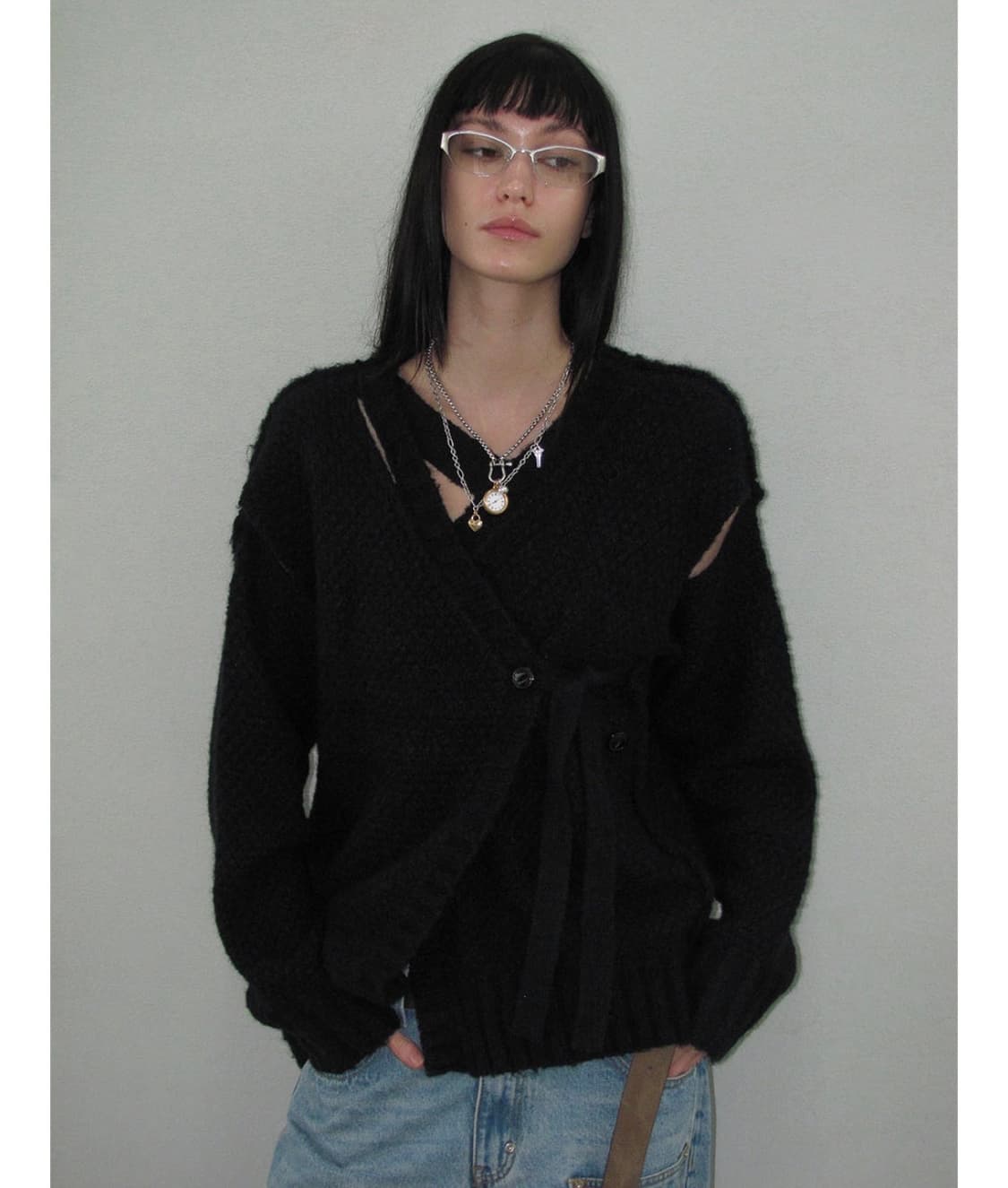 파르티멘토 컷아웃 니트 상품이미지2