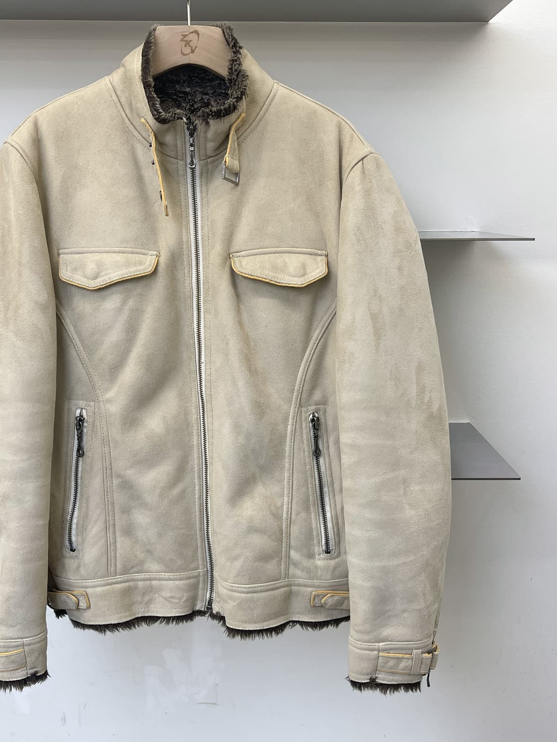 Maie&Co. 폭스 레더 쉐르파 자켓 상품이미지3