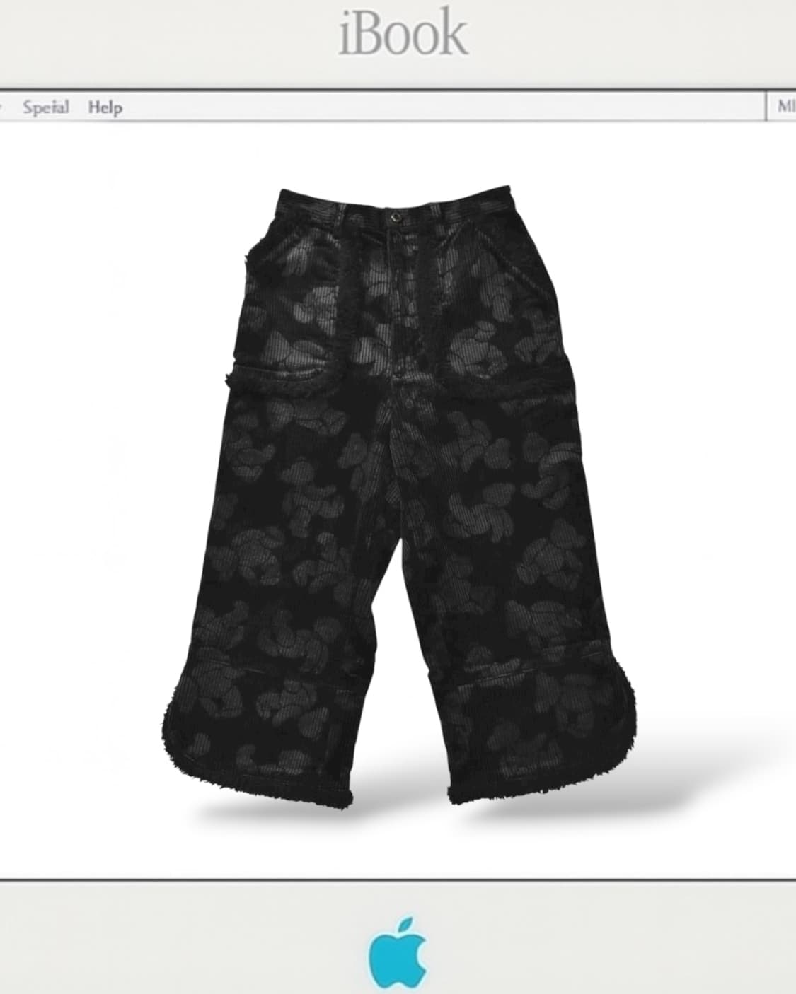 핑크하우스 테디베어패턴 코듀로이 퍼 팬츠 상품이미지3