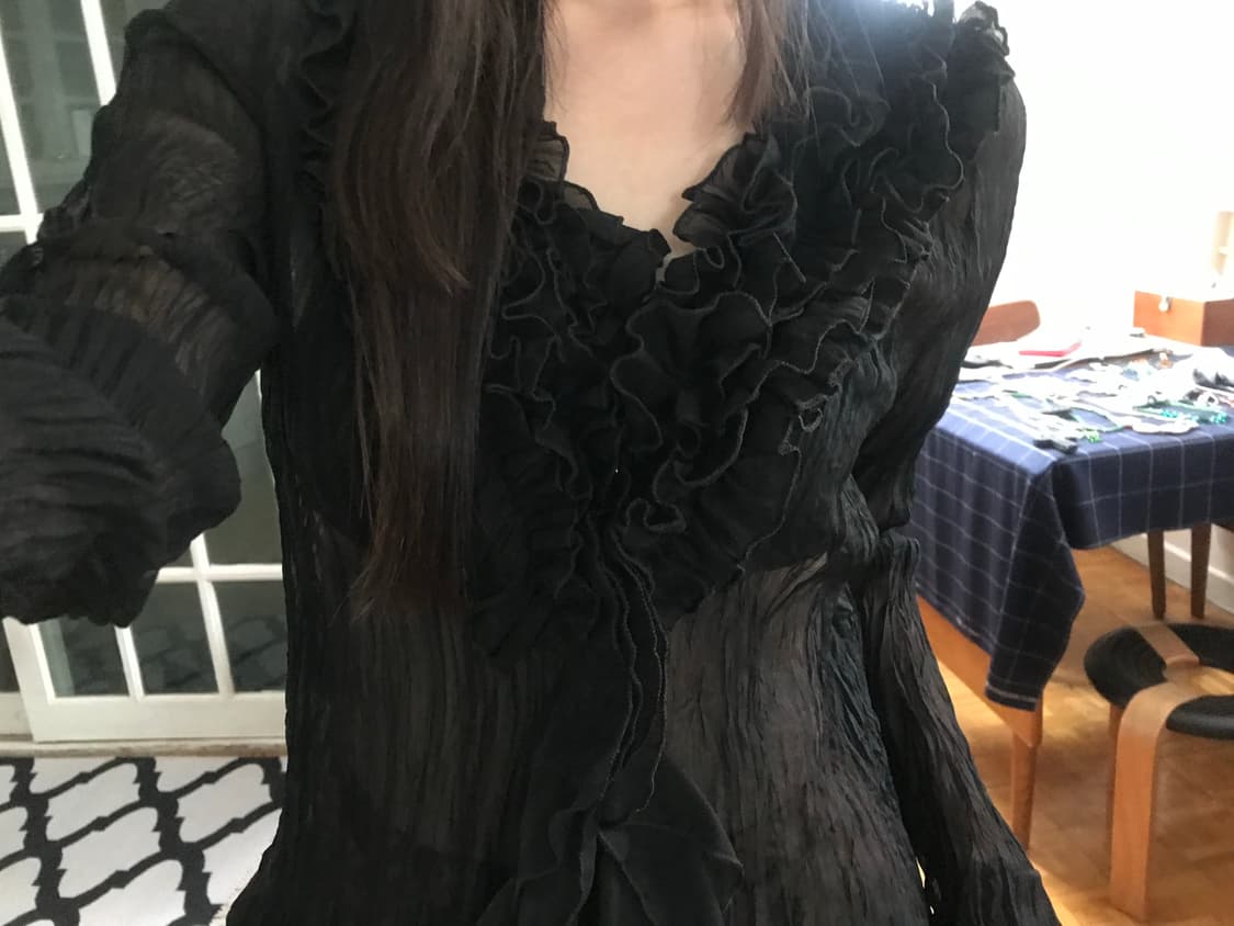 vintage frill blouse 상품이미지1