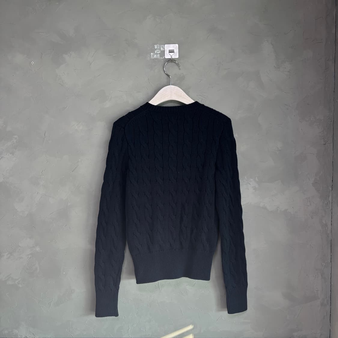 폴로 랄프로렌 꽈배기 니트 가디건 네이비 상품이미지5