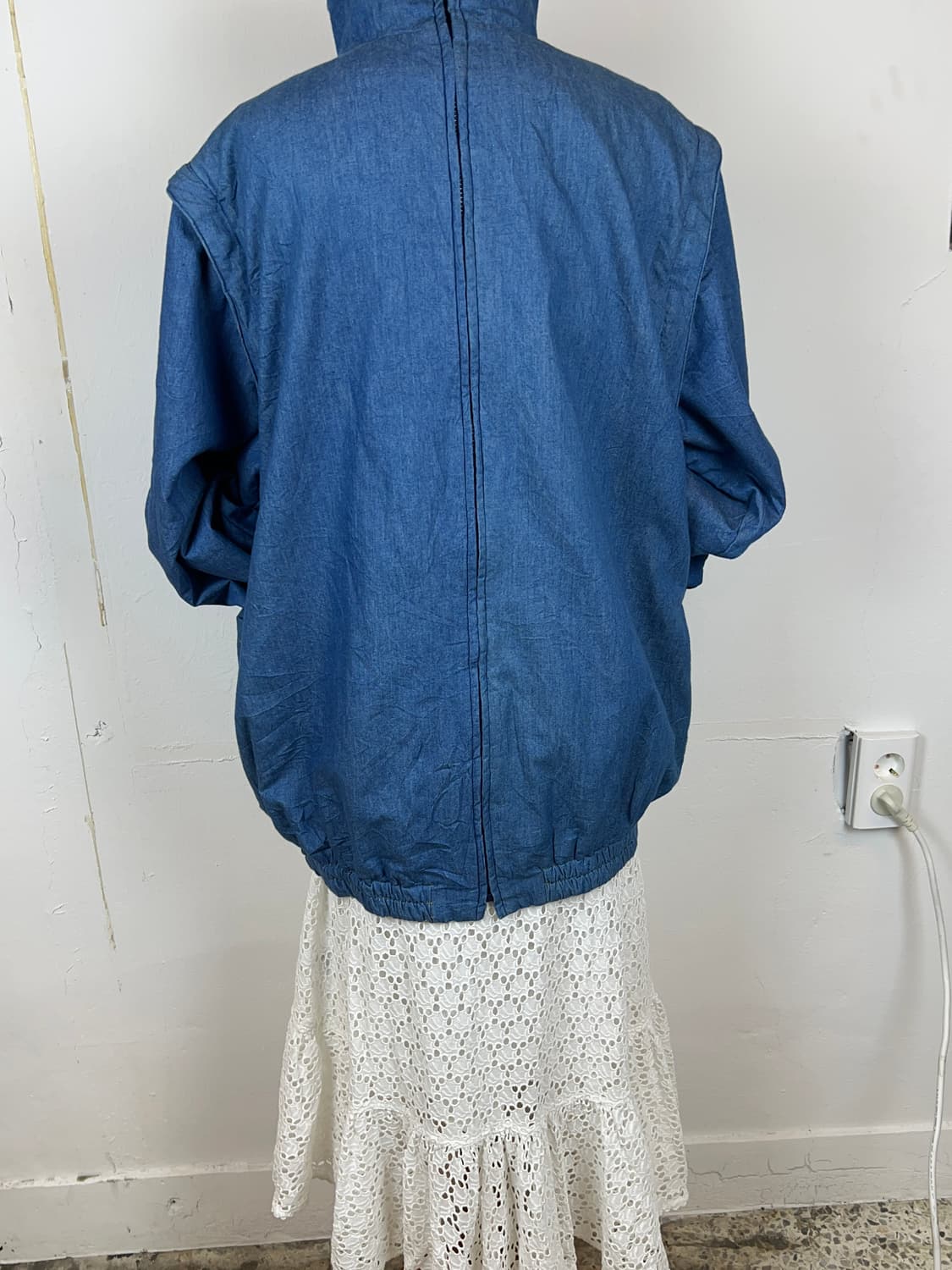 JPN 마마지아나 데님 양털 안감 집업 자켓 데님 양털 자켓 상품이미지2