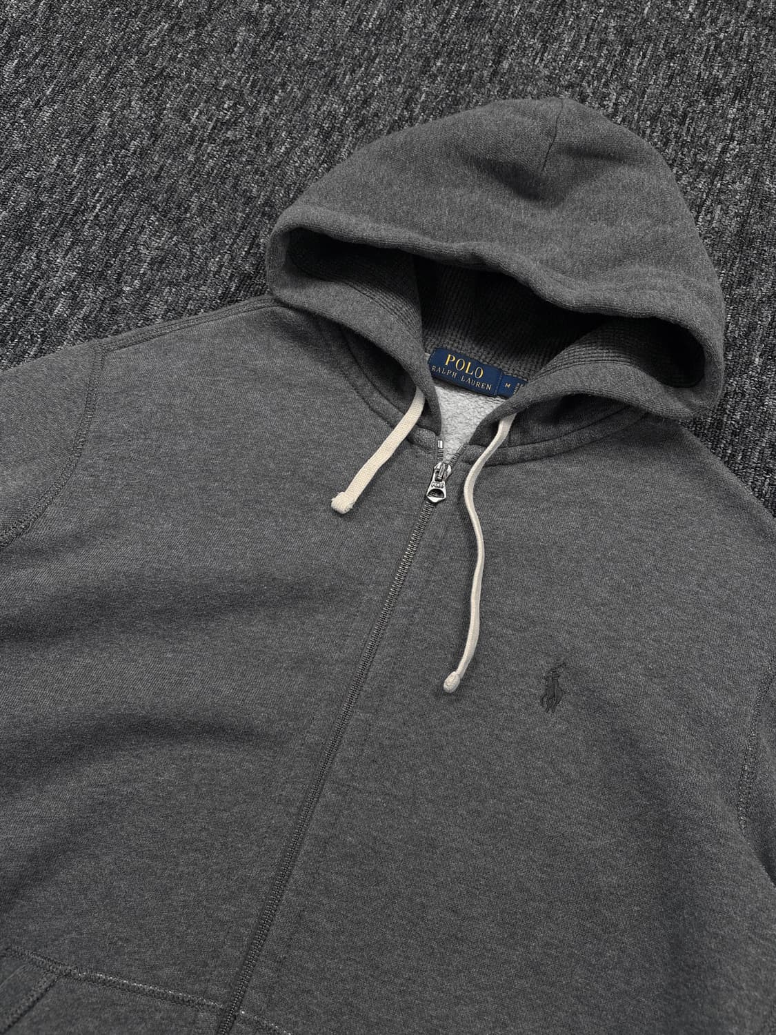 폴로 그레이 후드집업 상품이미지5
