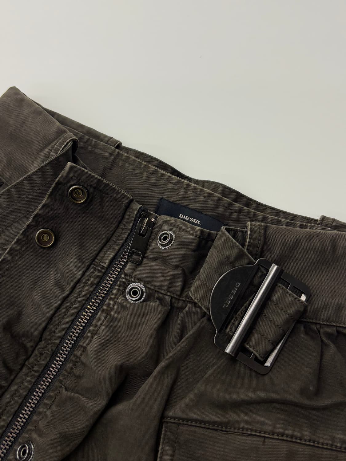 Diesel 디젤 밀리터리 벨트 레이어드 스커트 상품이미지5
