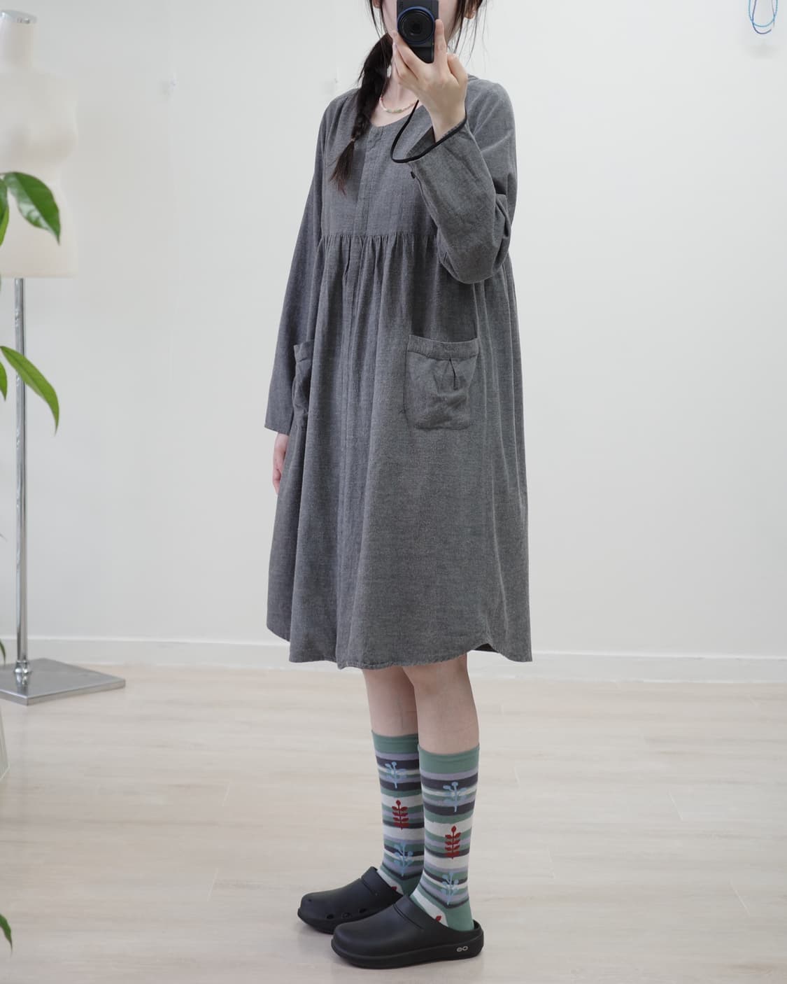 Urban Research charcoal one-piece 상품이미지4