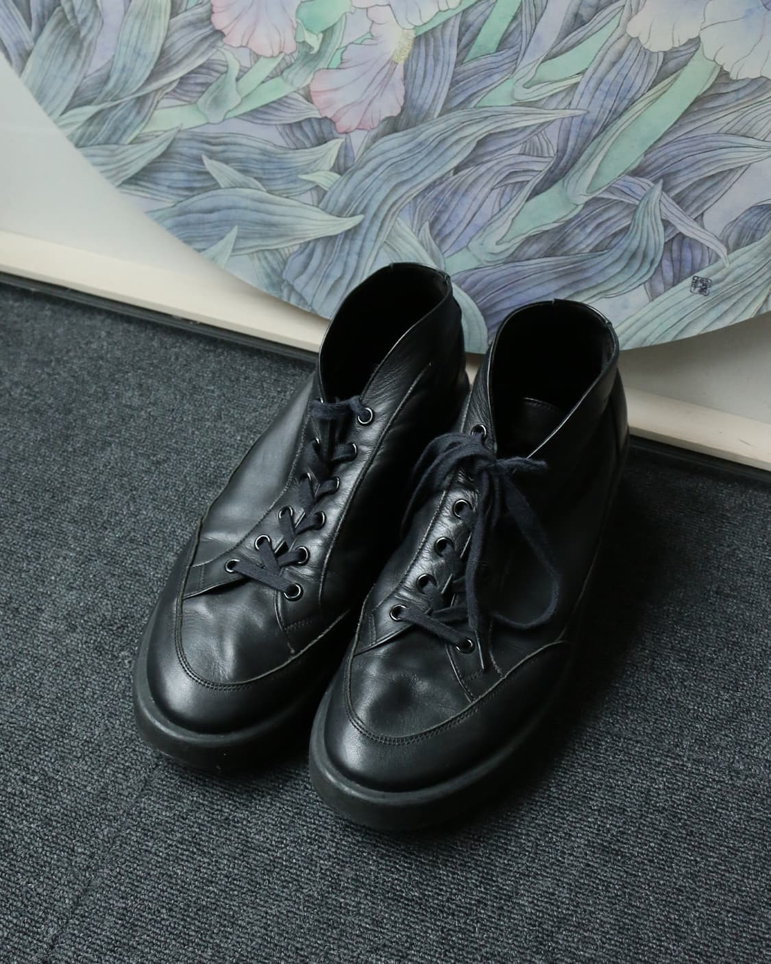 라드 뮤지션 블랙 레더 스니커즈  상품이미지1