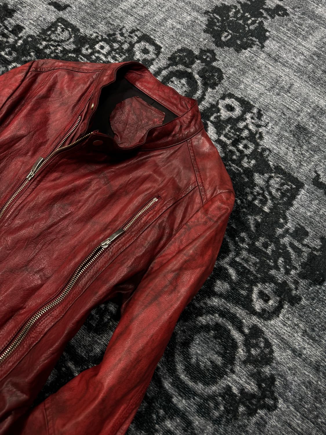 Harlem rounge bloody red buffalo skin le 상품이미지3