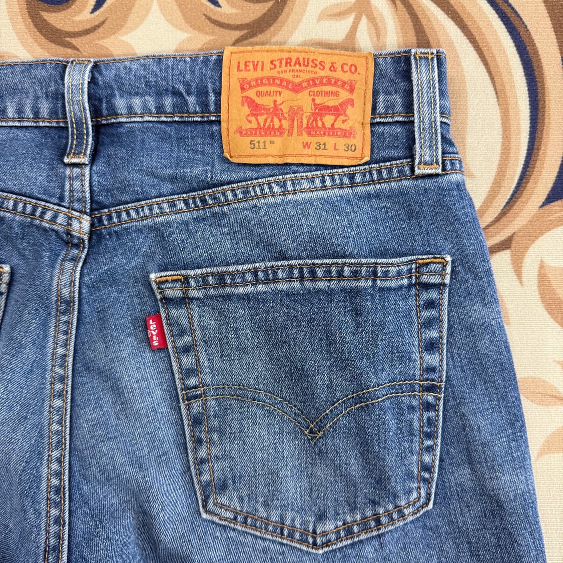(31)리바이스Levis 511 중청워싱데님팬츠 상품이미지2