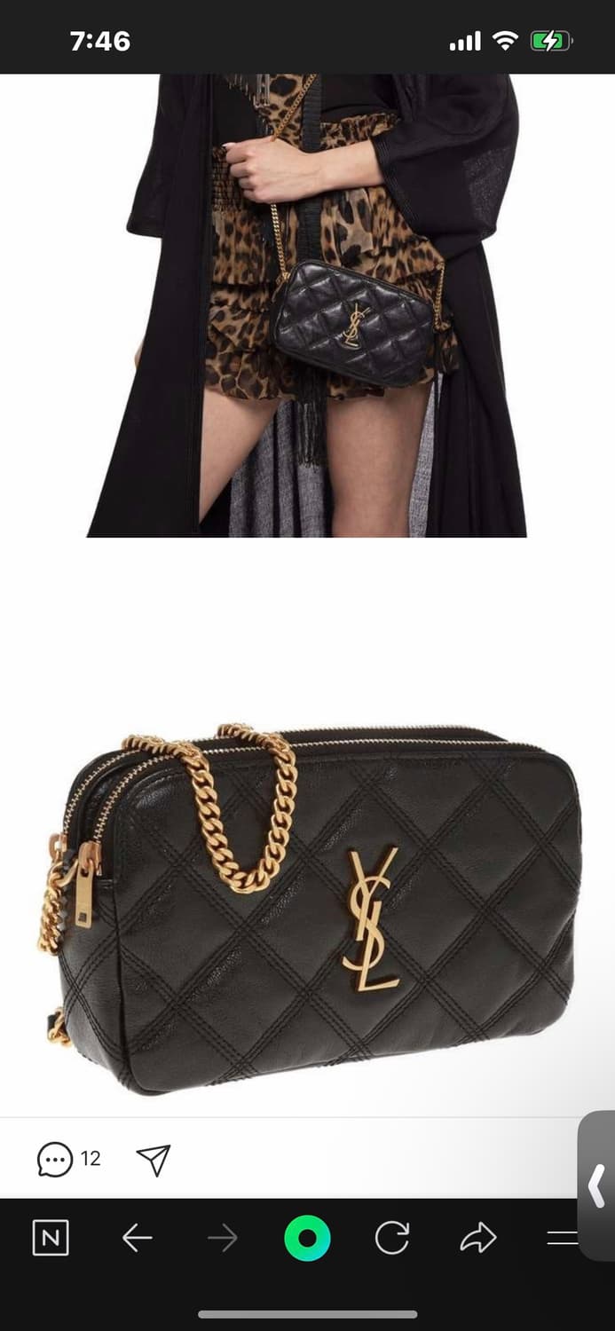 생로랑 베키 더블 지퍼 크로스백 상품이미지7