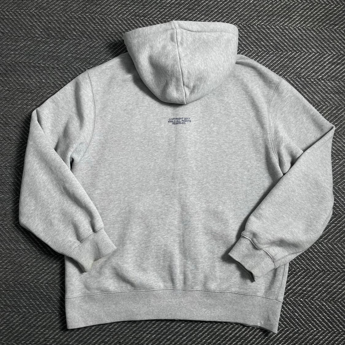 Mmlg 자수로고 박시핏 후드 집업 그레이y 4732 상품이미지5