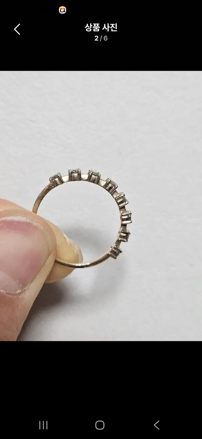 14k꼬냑다이아반지 상품이미지5