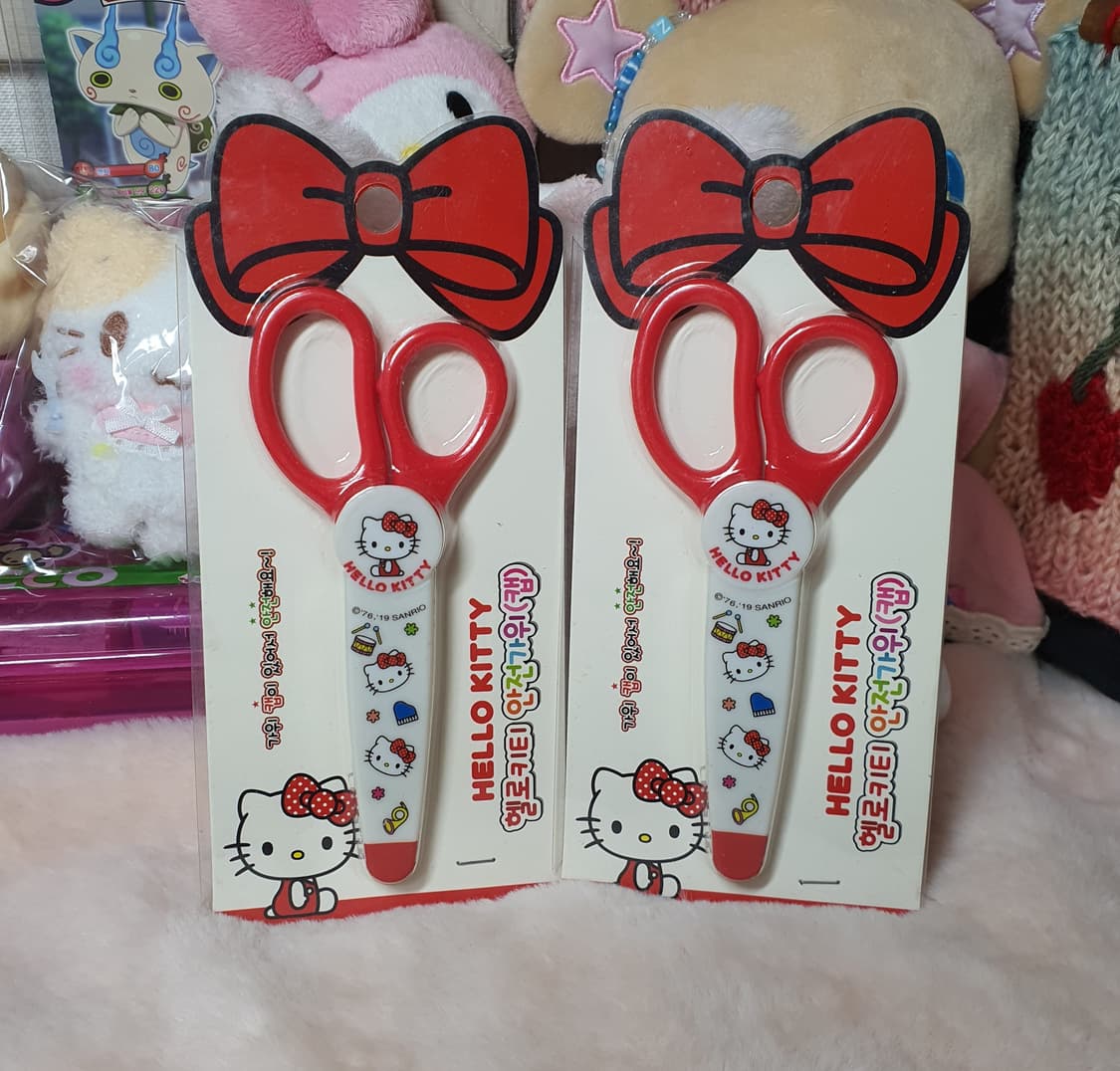 미개봉) 고전 헬로키티 키티 캐릭터 안전가위 산리오 빈티지 고전문구 상품이미지2