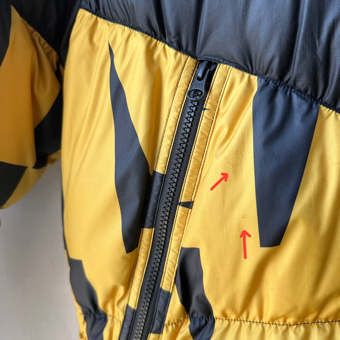 나이키 NSW 시즈널 필 다운 자켓 옐로우 블랙 M 상품이미지8