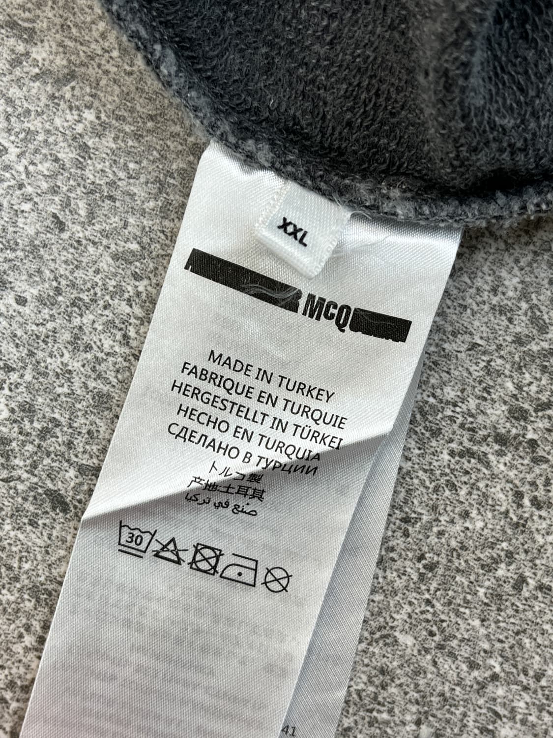 알렉산더 맥퀸 피그먼트 다이드 후드집업 상품이미지7