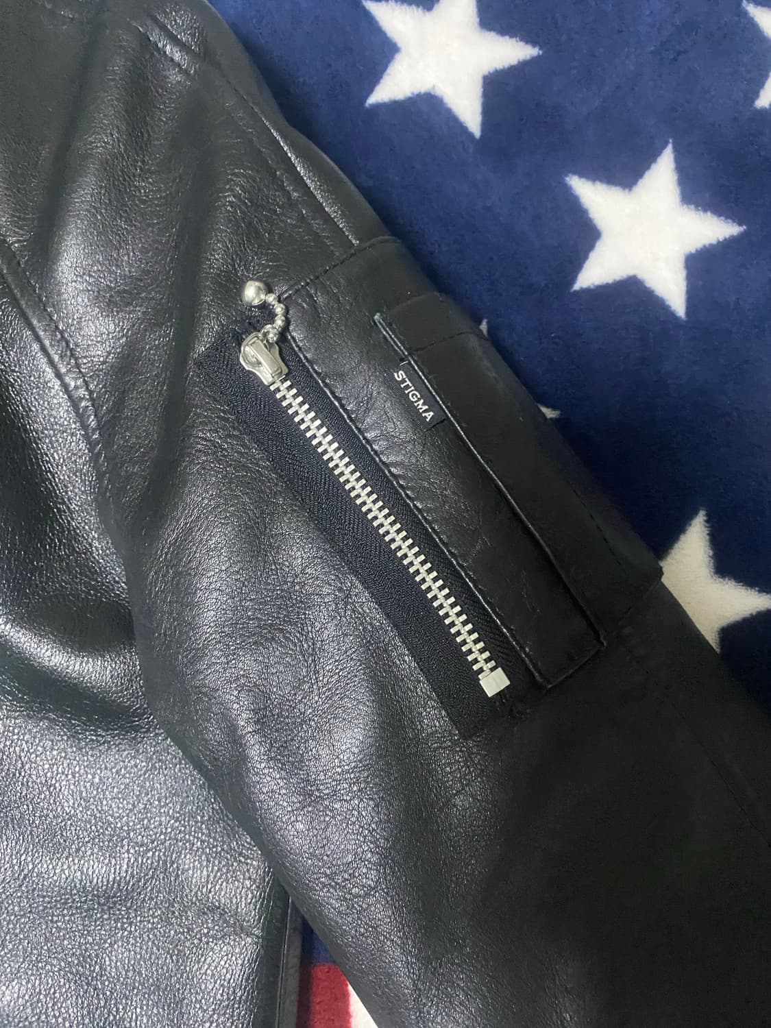 스티그마 MA-1 소가죽 자켓 상품이미지3