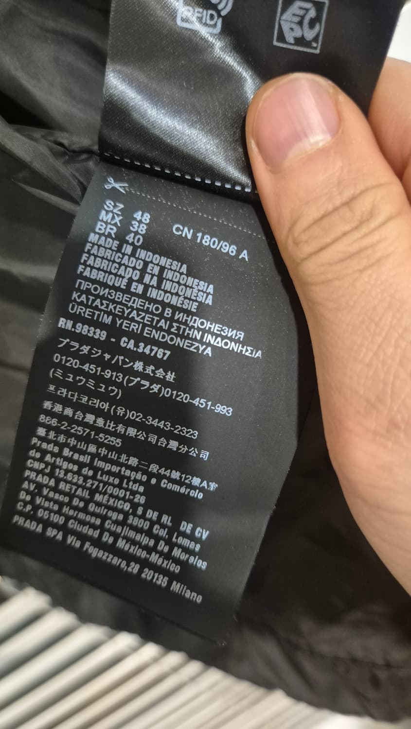 프라다 바람막이 sgn998 48사이즈 상품이미지8