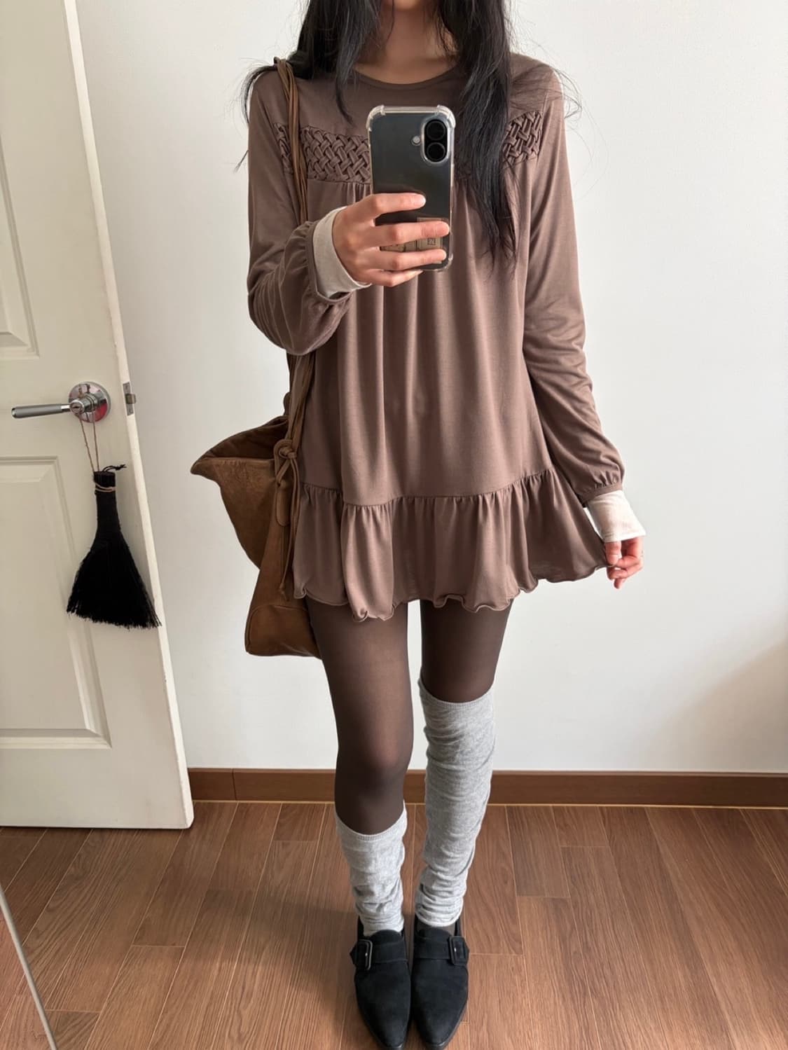 ruffle woven dress 상품이미지3