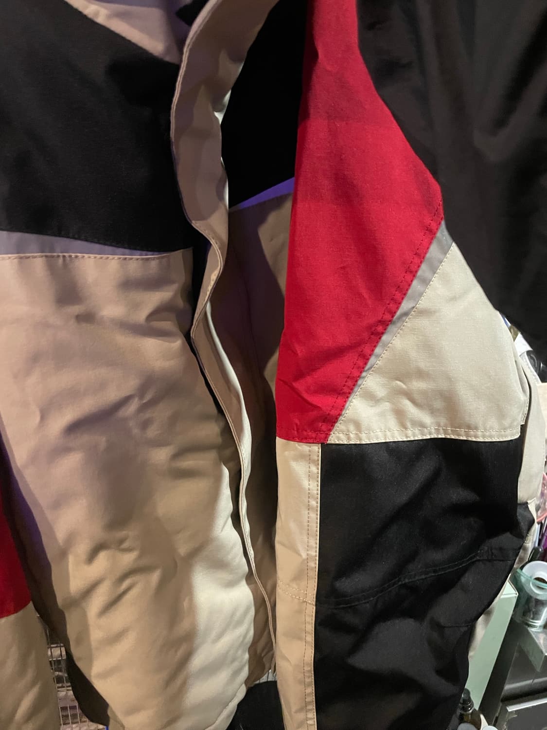 마틴로즈 스포츠 슈렁큰자켓 블랙 레드 베이지XL 상품이미지7