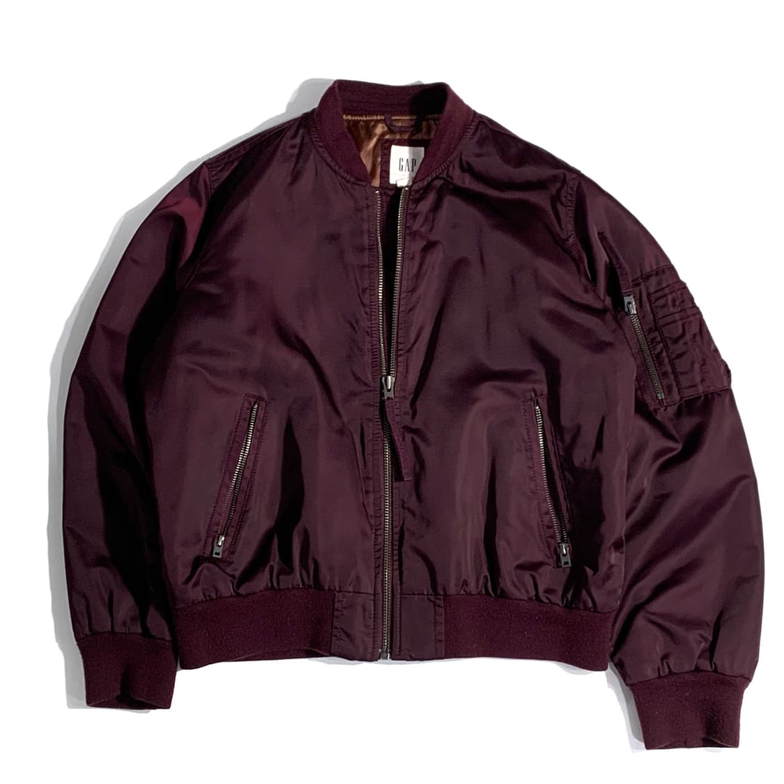 갭 버건디 ma-1 항공점퍼   상품이미지1