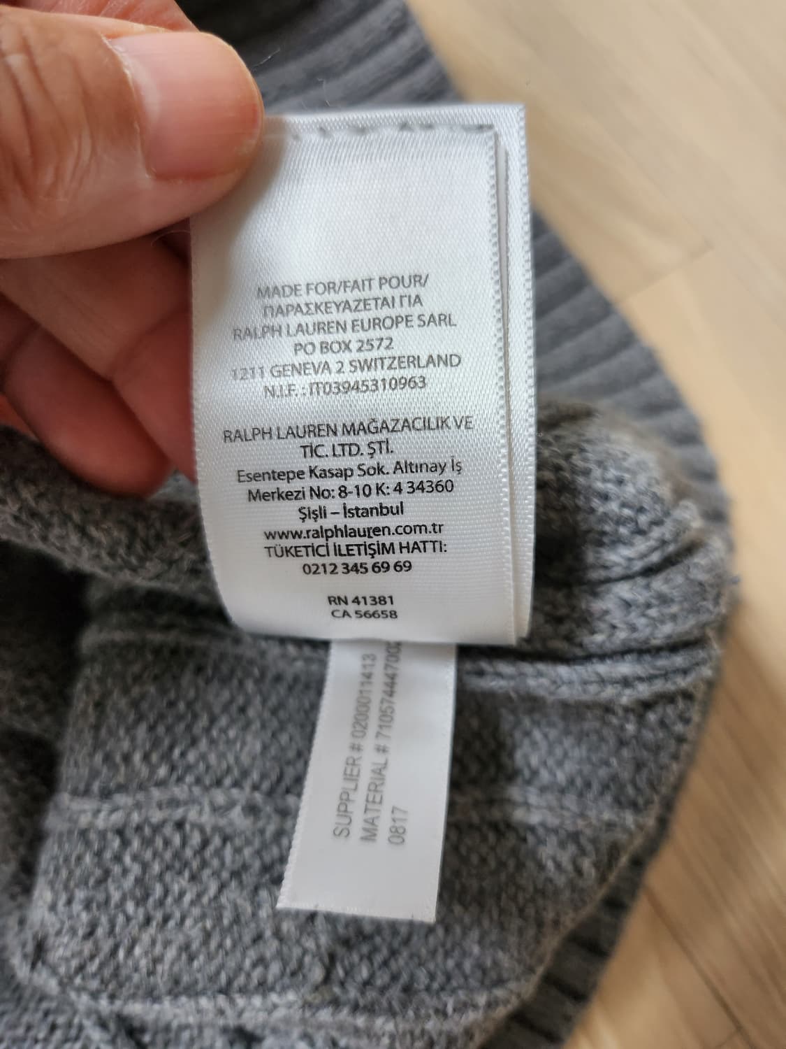 폴로랄프로렌 케이블니트 (M 상품이미지7