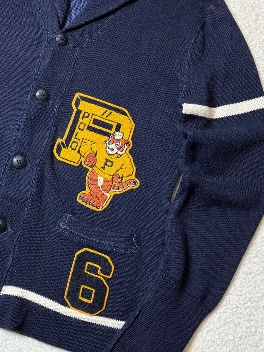 폴로 랄프로렌 10's 타이거패치 숄카라 니트 가디건 PN6351 상품이미지5