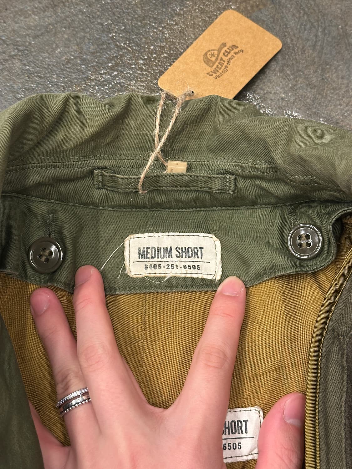 Original 1950s M-1950 Over coat 피쉬테일 야상 상품이미지6