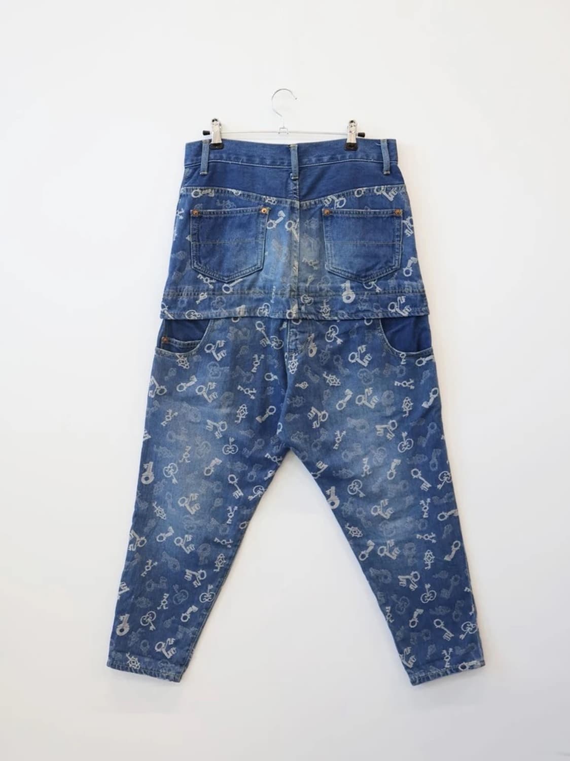 FRAPBOIS Key Print Layered Denim Pants 상품이미지5
