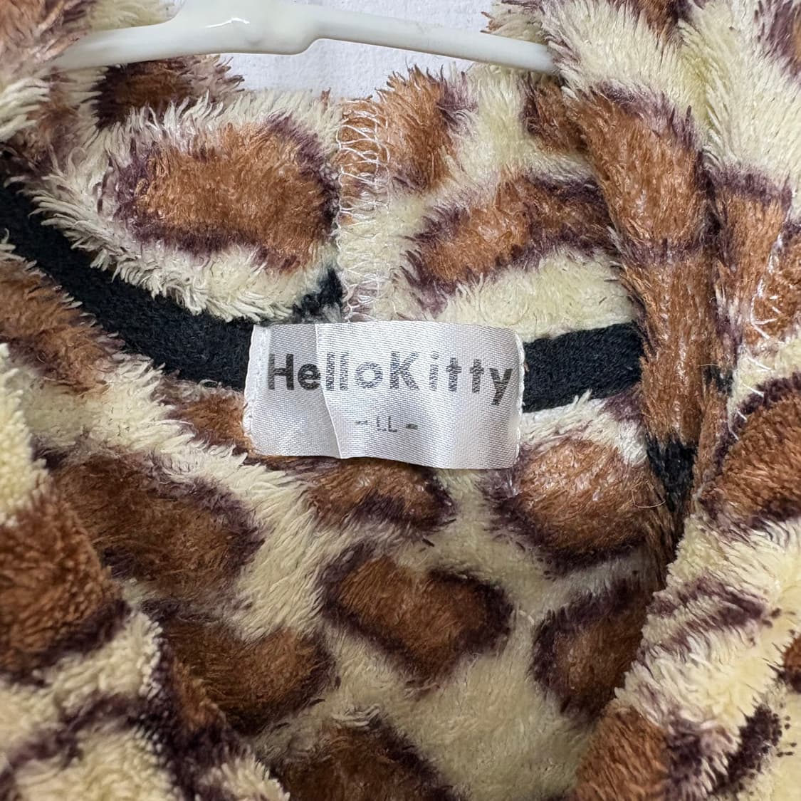 호피 갸루 키티 수면 플리스 후드티 상품이미지2