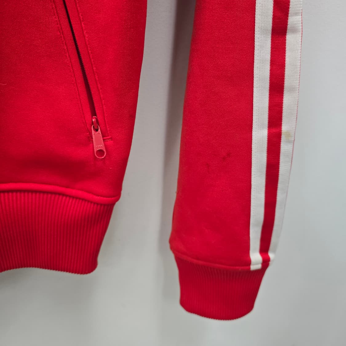 아디다스 레드 파이어버드 후드 트랙탑 제니 져지 상품이미지3