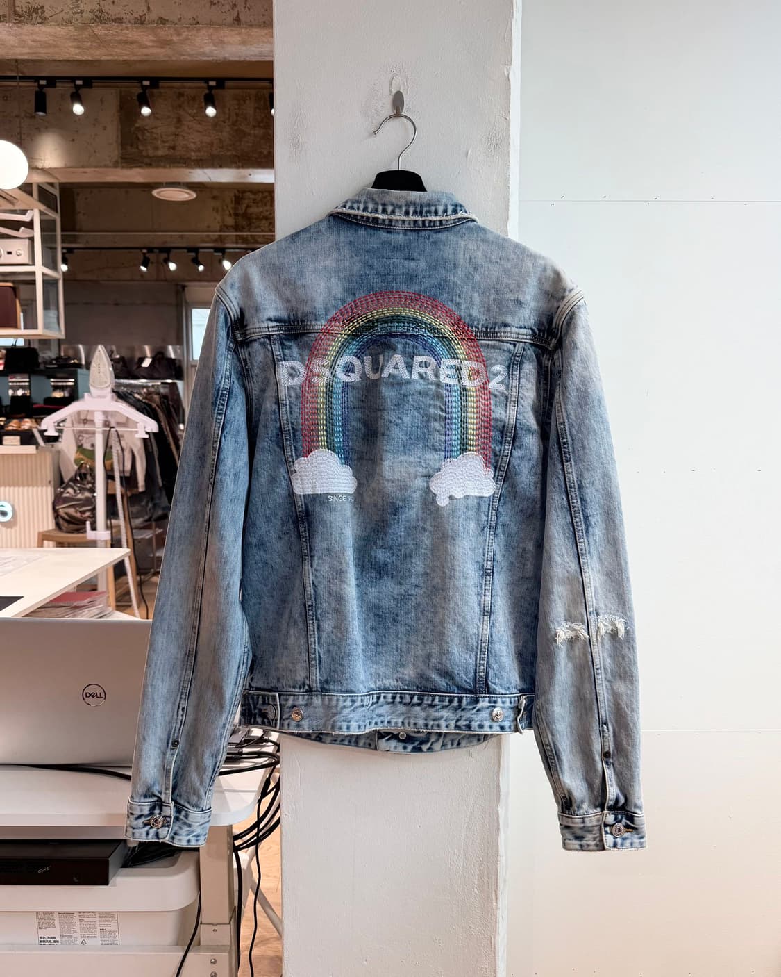 디스퀘어드2 데님 레인보우 자수 자켓  상품이미지7