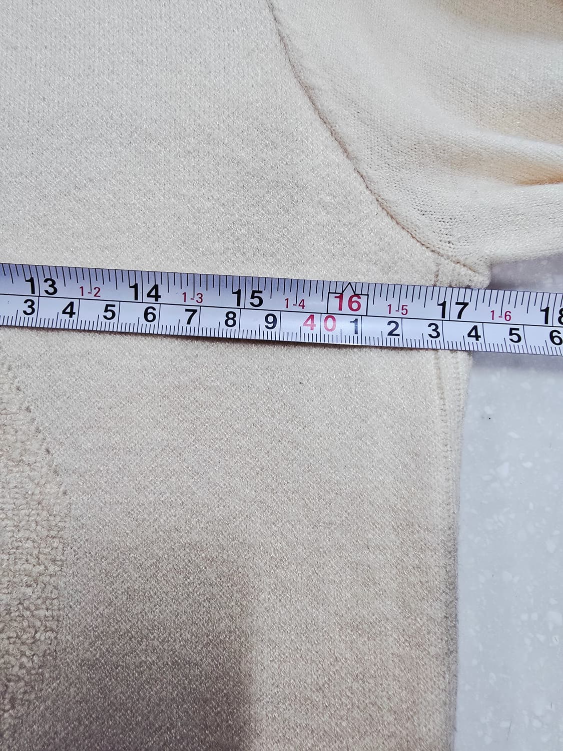 안나수이 아이보리 로고 엠보 니트 상품이미지7