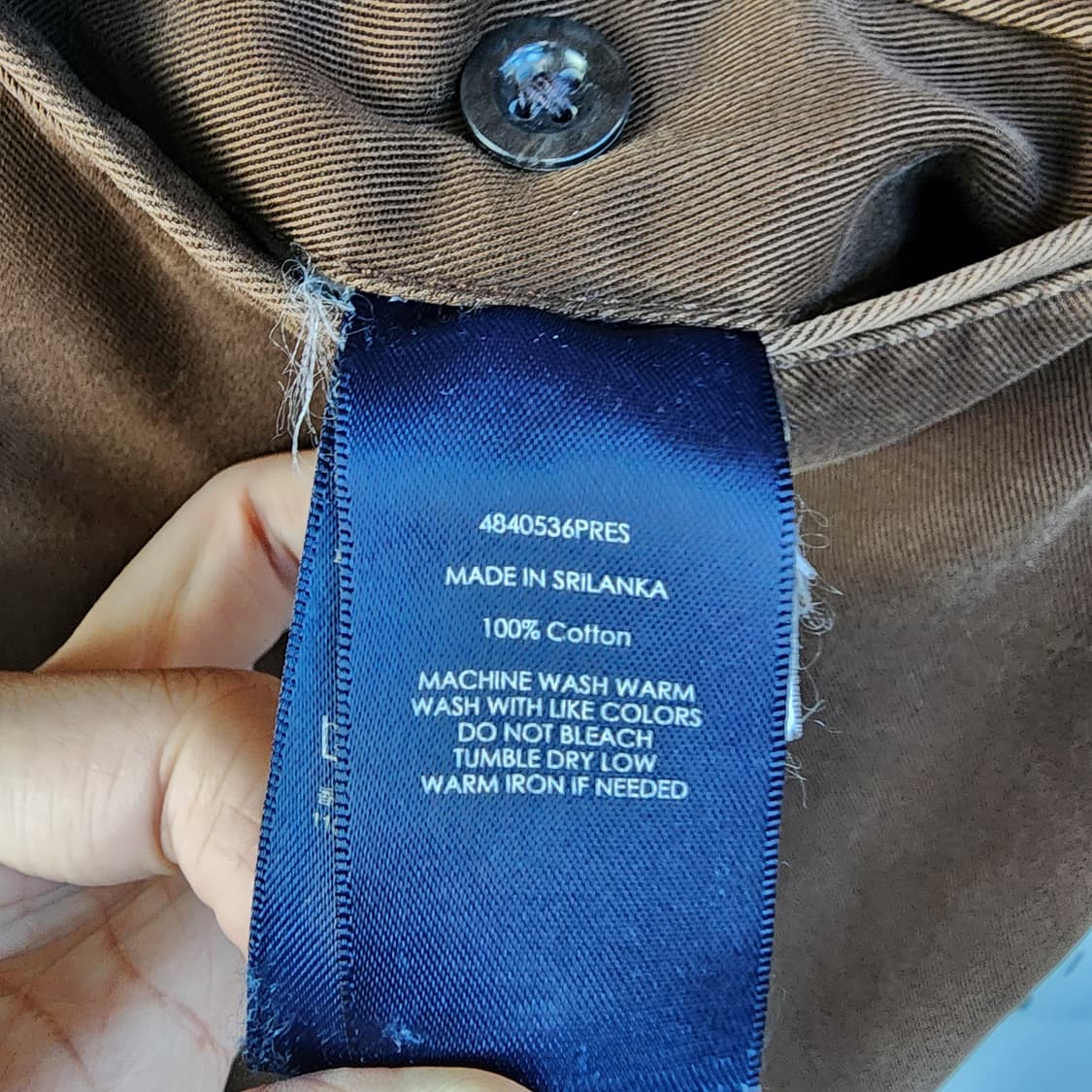 폴로 브라운 면바지 상품이미지7