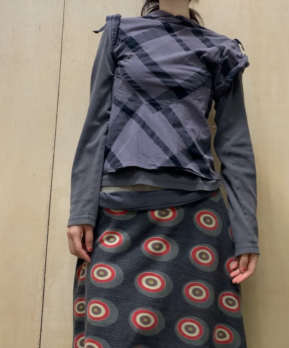 [직수입] 반팔 코튼 블라우스 퍼플 m 상품이미지1