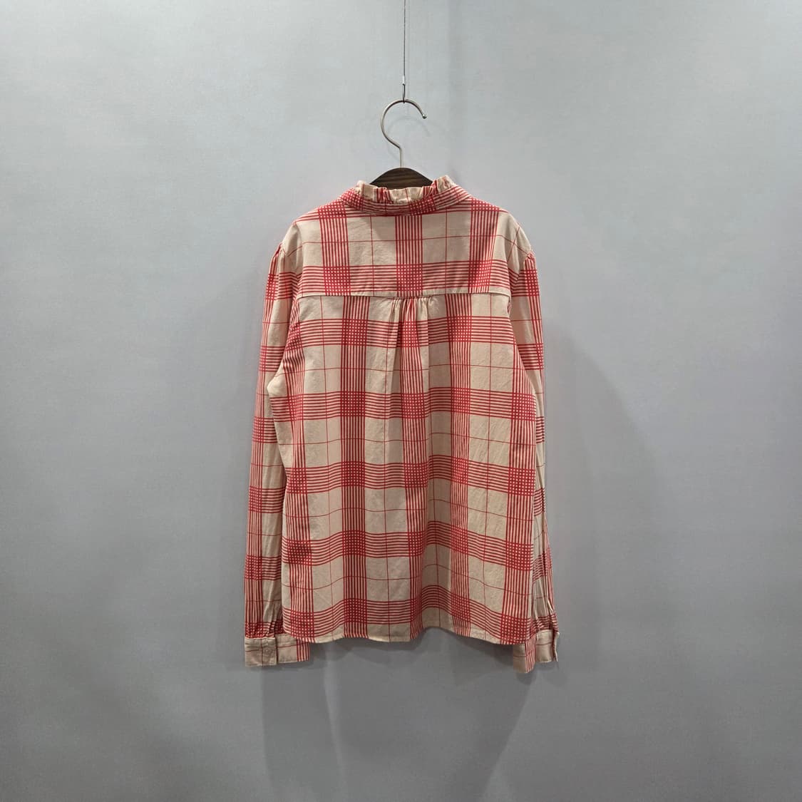 타오 키즈 체크 러플 블라우스 10 상품이미지4