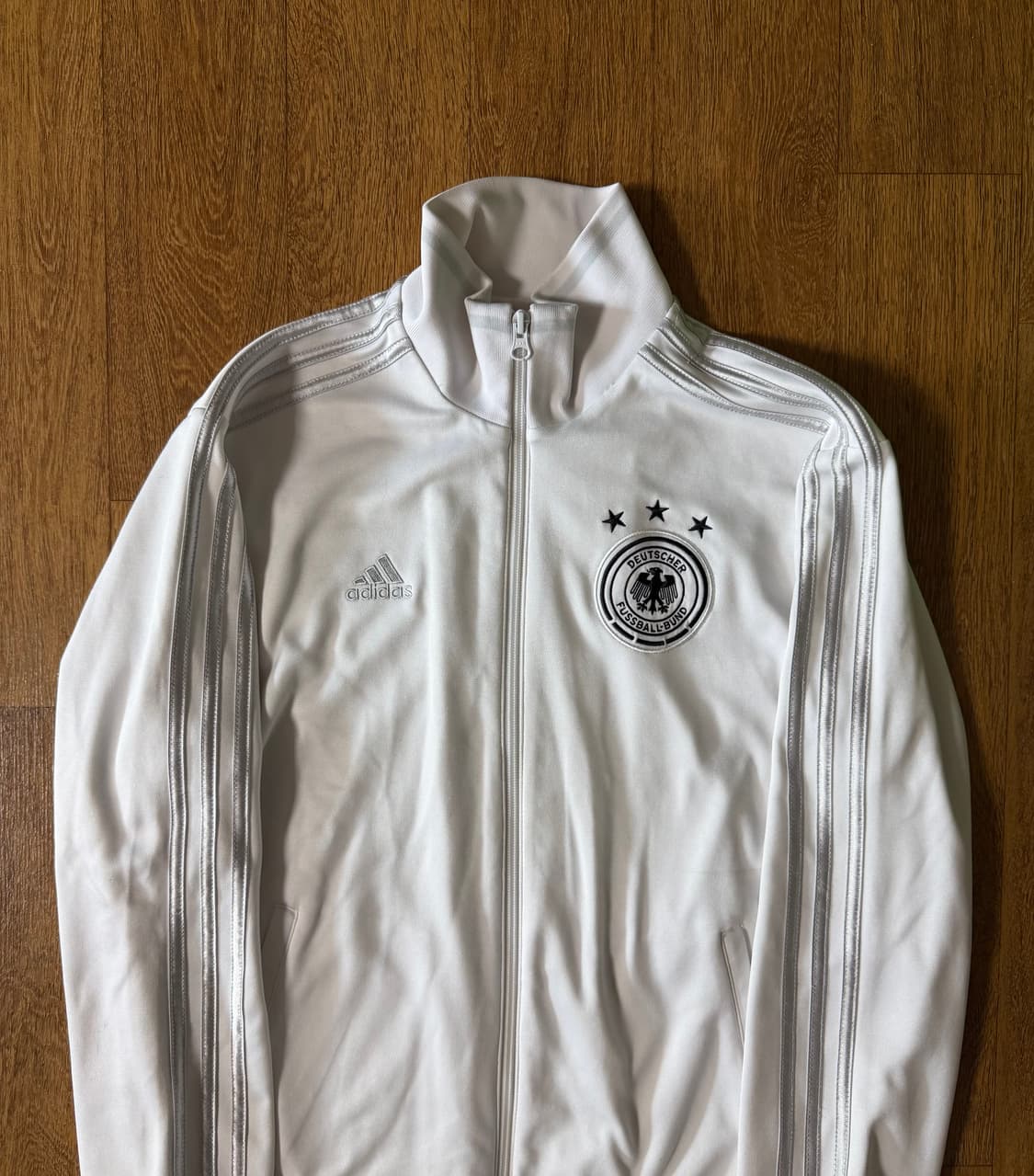 (대대장!!)아디다스 독일 화이트 실버 흰실 트랙탑 져지 L 상품이미지2