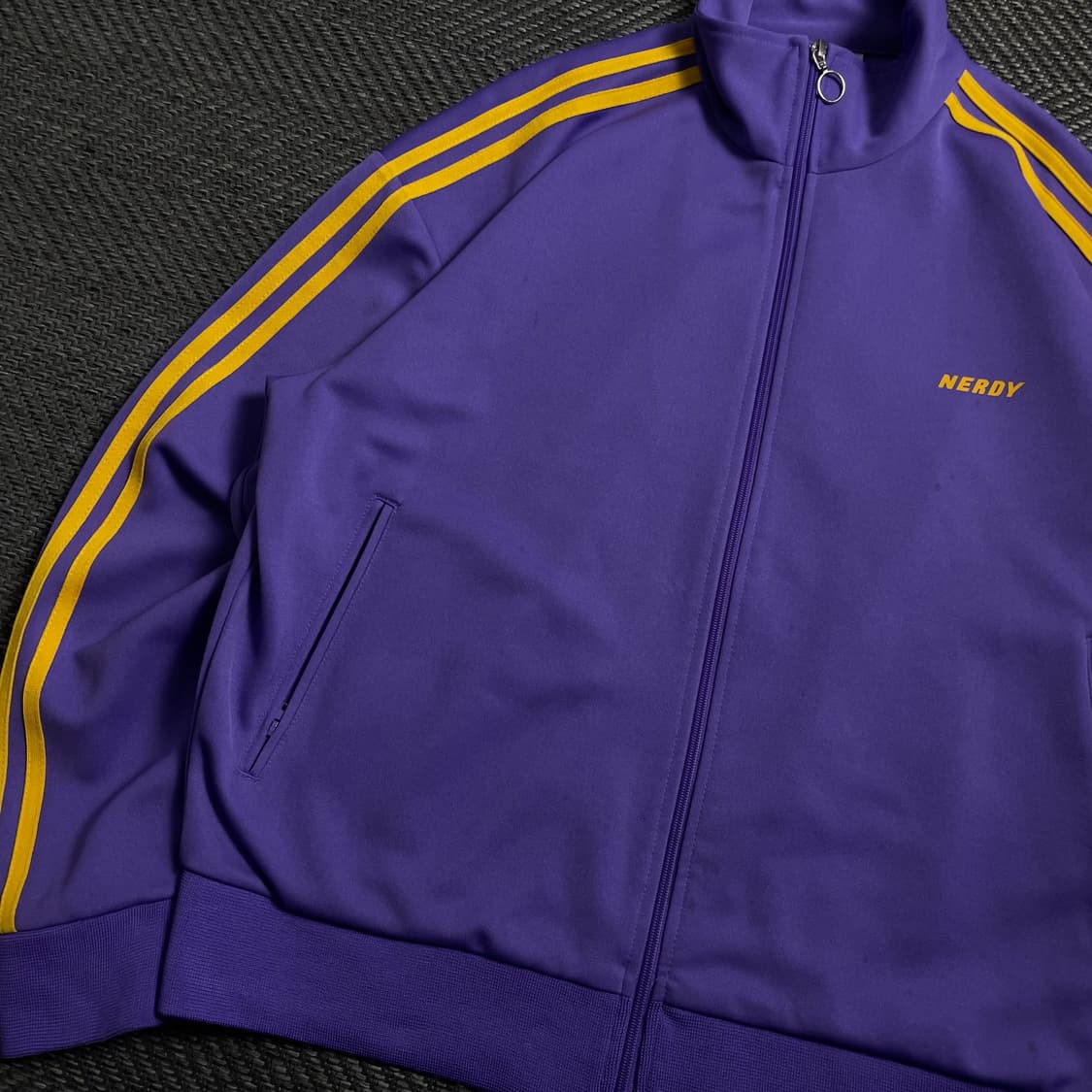 널디 루즈핏 퍼플 트랙탑 져지o 4196 상품이미지3