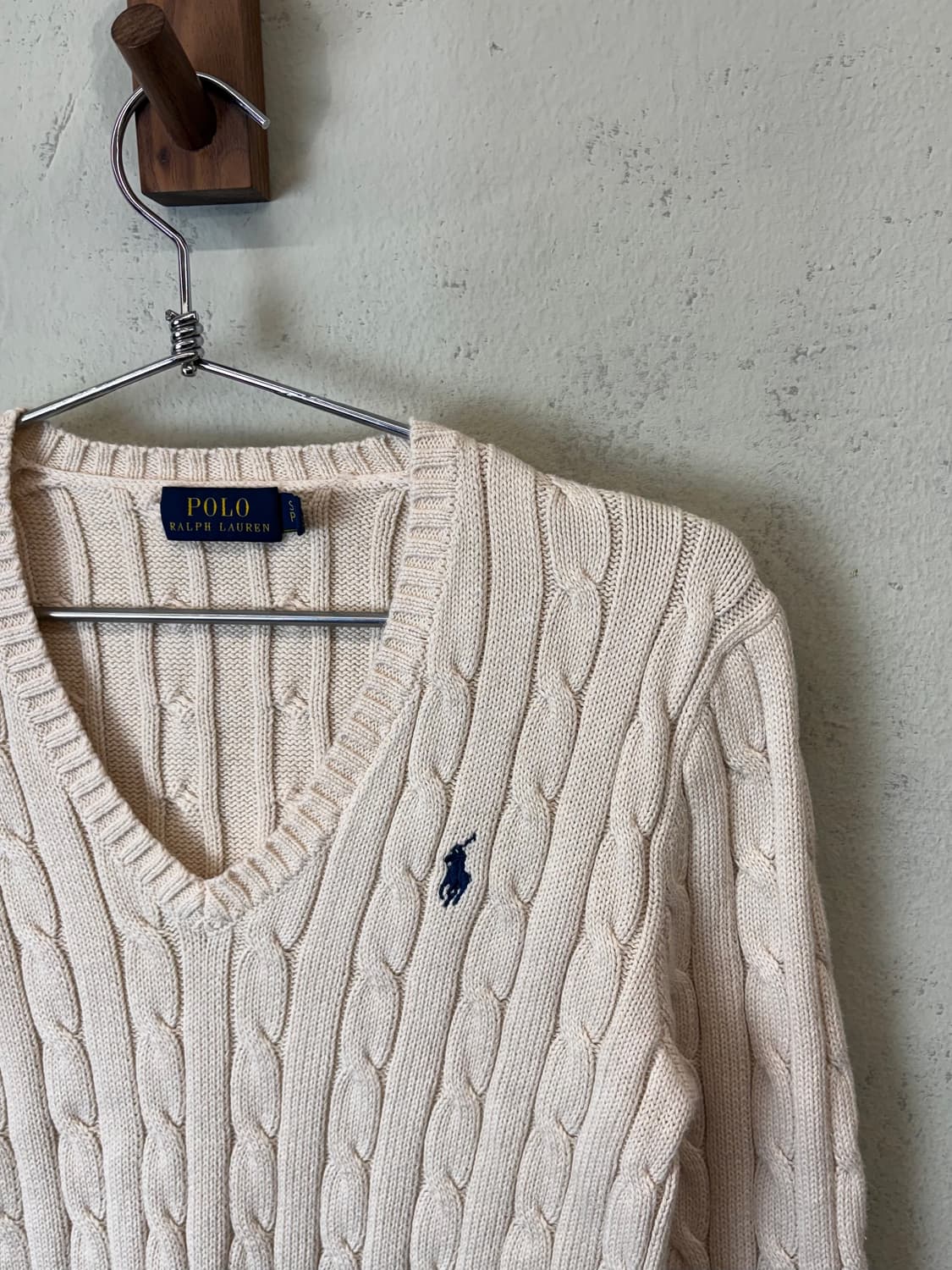 폴로랄프로렌 아이보리 케이블 니트 상품이미지2