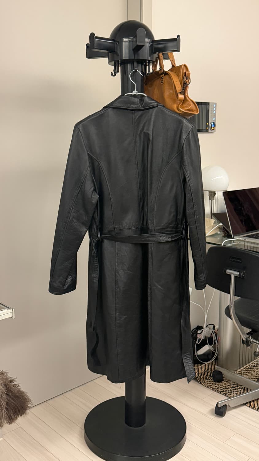 [Made in Italy] 파리 빈티지샵 구매 베라펠레 레더 코트 상품이미지2