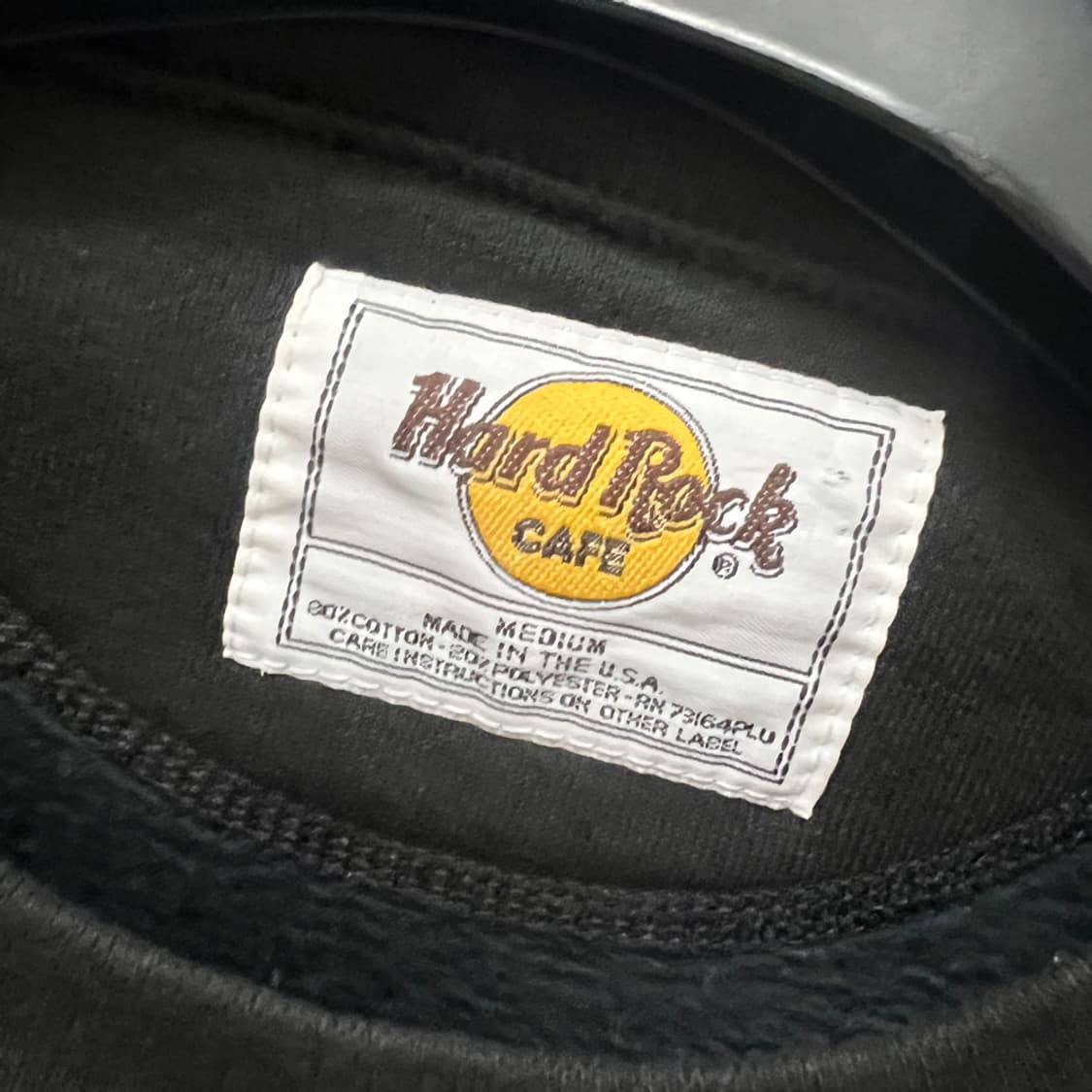 90s Made in USA 하드락카페 할리우드 오버핏 맨투맨 해외 M 상품이미지4