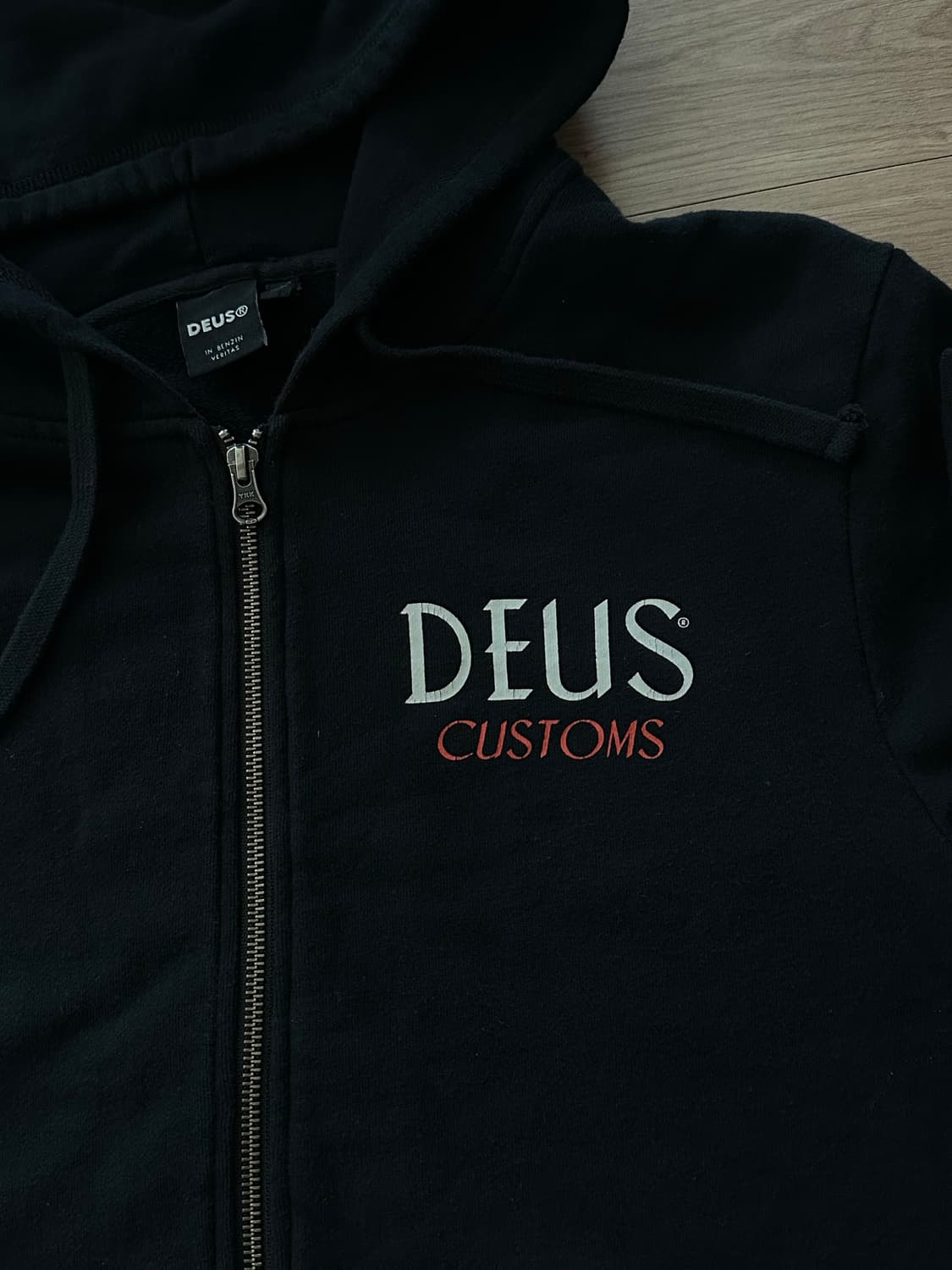 데우스 후드집업 블랙 M (남성) 상품이미지3