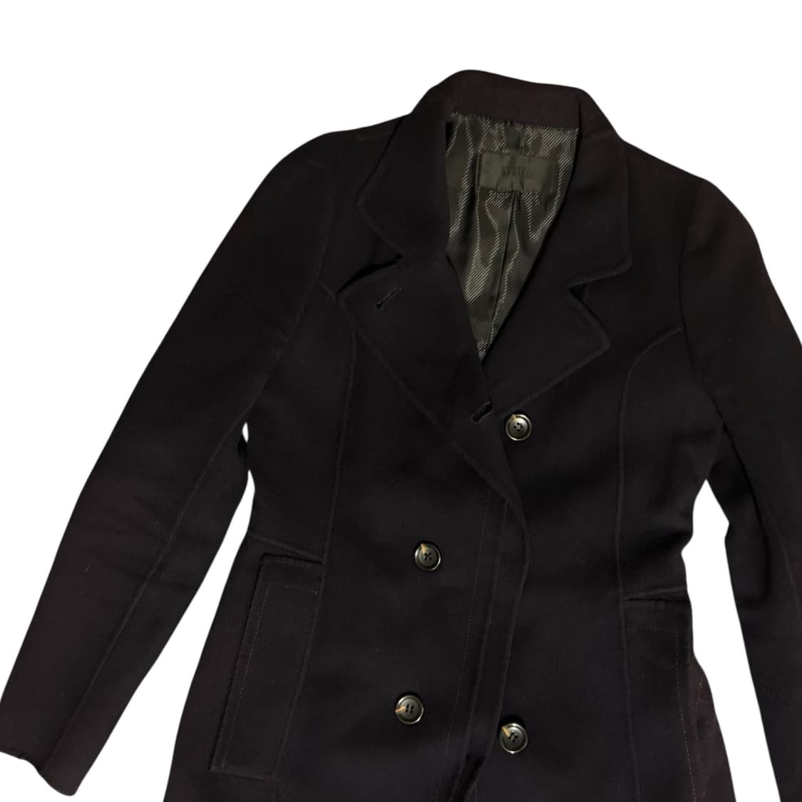 시스템 울캐시미어 슬림핏 나폴레옹 코트 상품이미지4