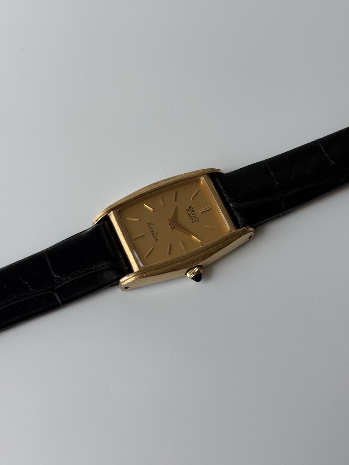 1980s Exceline Gold Tank ladies Quartz 상품이미지2