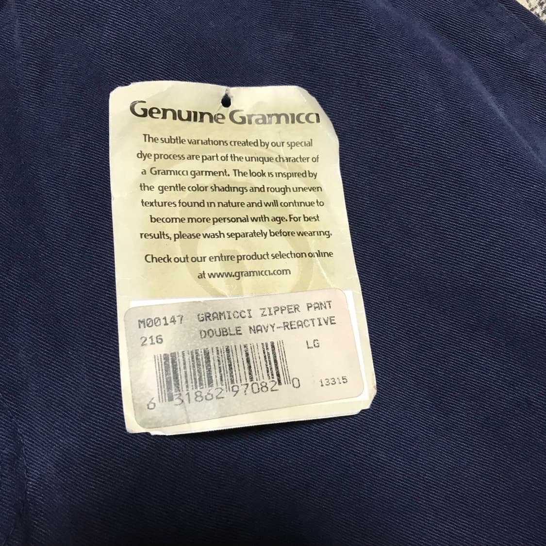 재팬 그라미치 초기 모델 더블 네이비 와이드 치노 택 새상품 상품이미지5