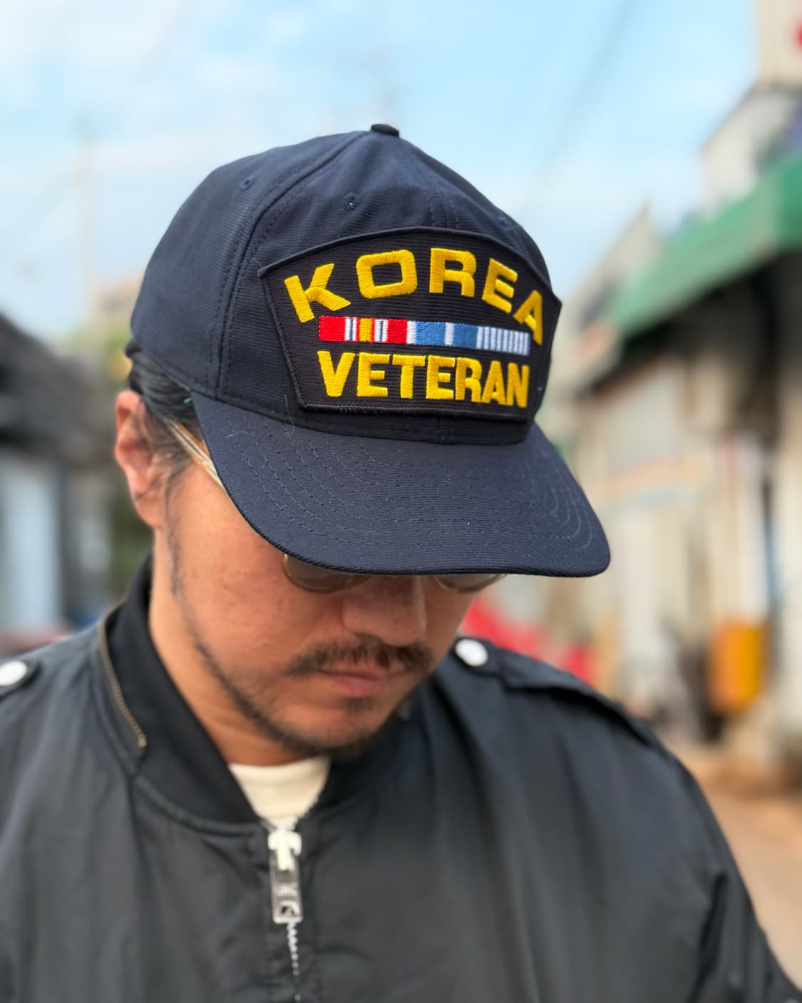 80-90‘s 이글 크레스트 한국전 참전용사 패치 트러커캡 OS 상품이미지7