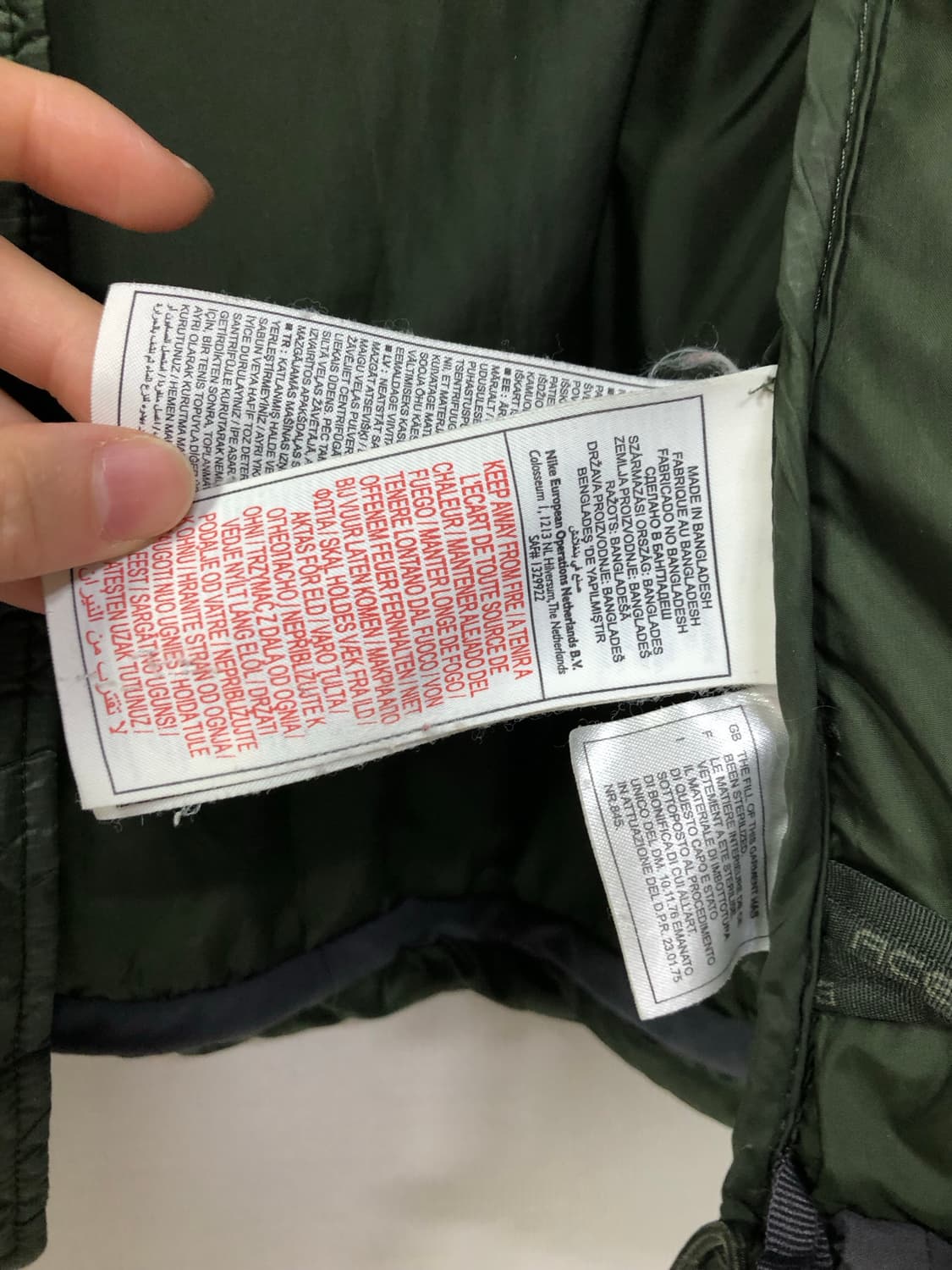나이키acg 남녀공용 구스다운 숏패딩 _ 딥그린 상품이미지6