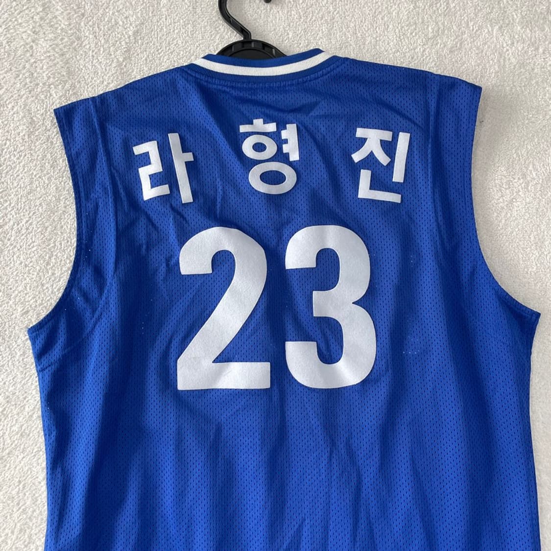 삼성라이온즈 올드 선수실착 민소매 나시 라형진 상품이미지8