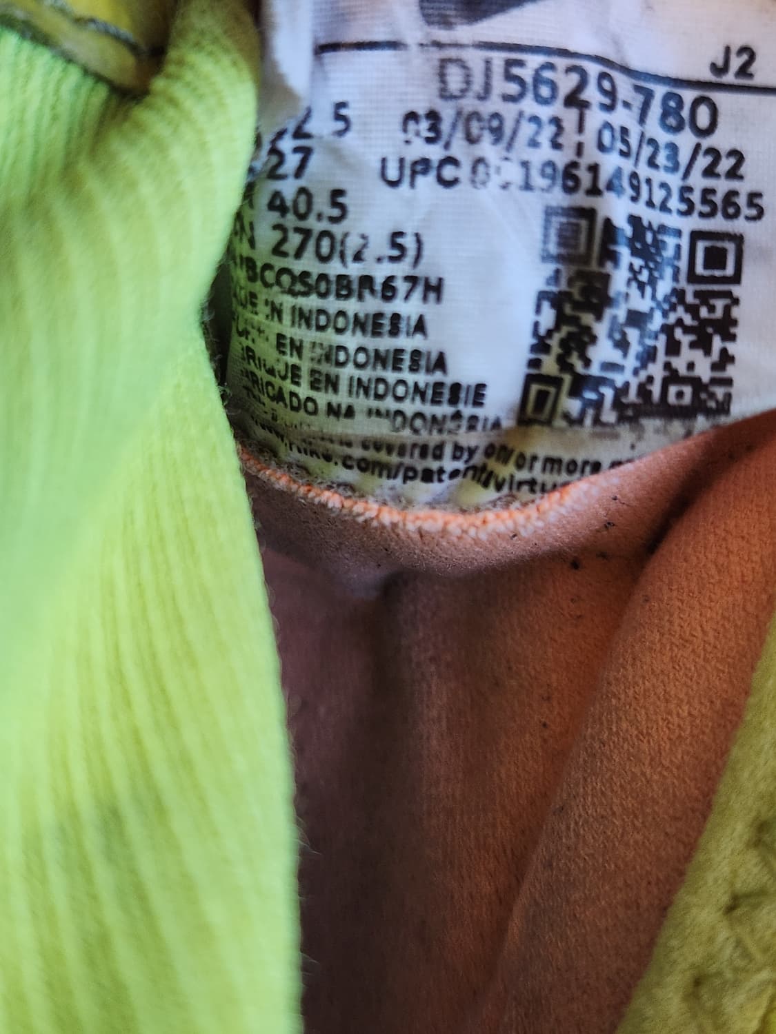 나이키 줌 머큐리얼 슈퍼플라이 9 아카데미 TF DJ5629-780 사이 상품이미지9