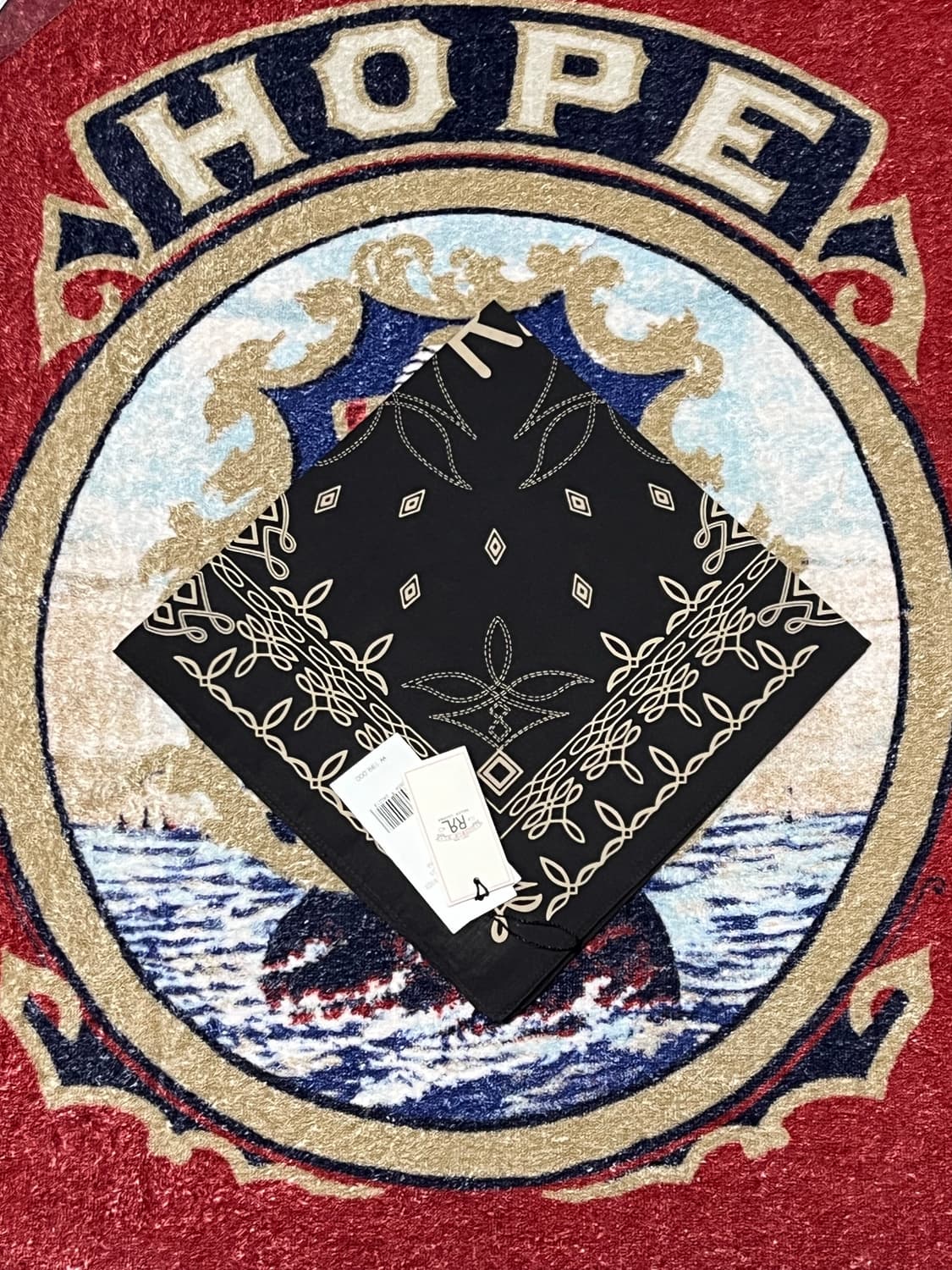 더블알엘 (RRL) 로고 코튼 반다나 상품이미지1