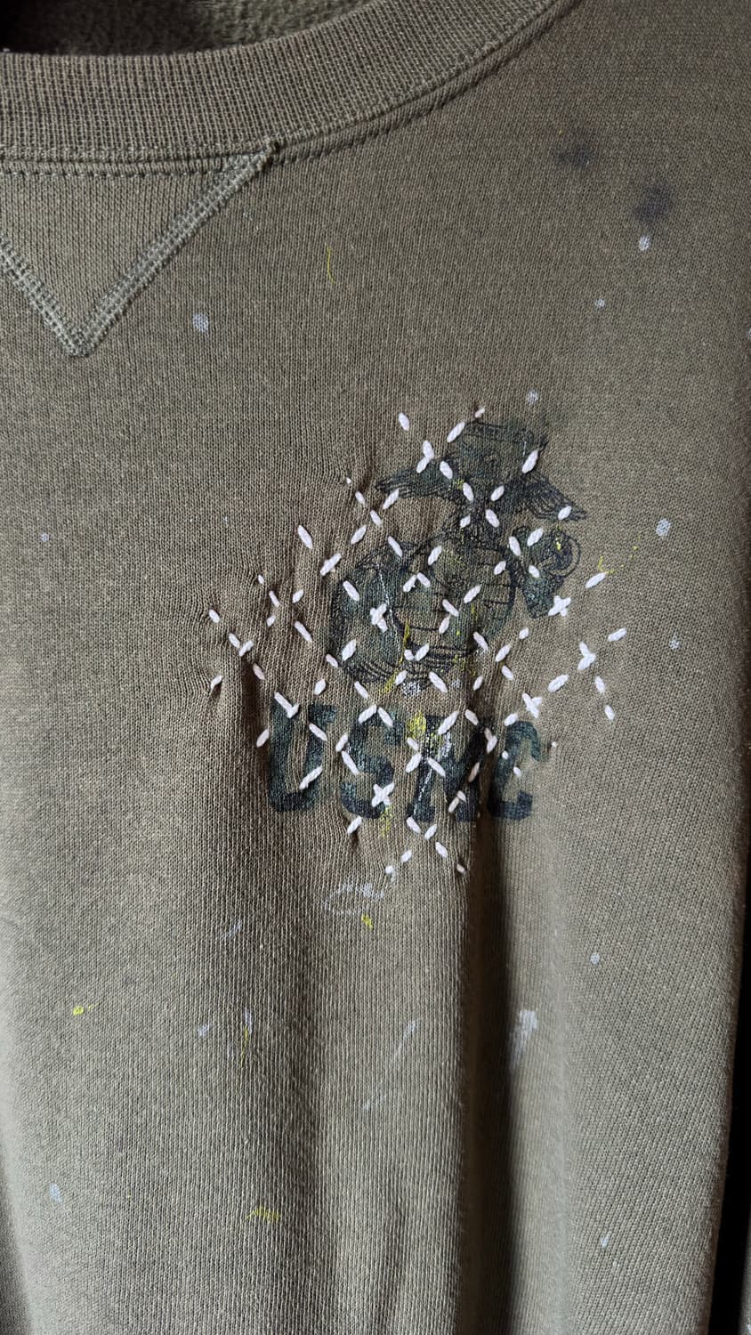 빈티지 USMC 크루넥 상품이미지4